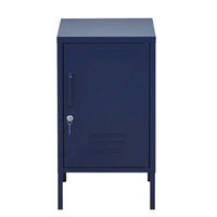 KW Metal Locker Storage Shelf Filing Cabinet Cupboard Bedside Table Blue