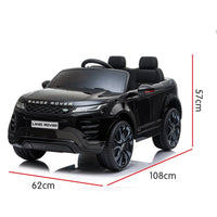 Land Rover Licensed Kids Electric Ride On Car Remote Control - Black Kings Warehouse