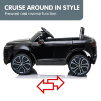 Land Rover Licensed Kids Electric Ride On Car Remote Control - Black Kings Warehouse
