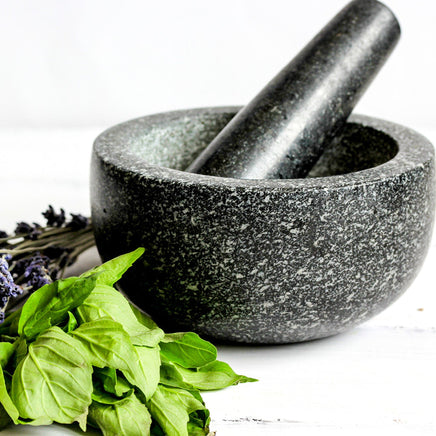 Large Pestle and Mortar Set Durable Granite Stone Spice & Herb Crusher Home & Garden Kings Warehouse