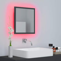 LED Bathroom Mirror Grey 40x8.5x37 cm Kings Warehouse 