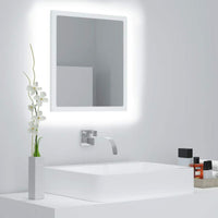 LED Bathroom Mirror White 40x8.5x37 cm