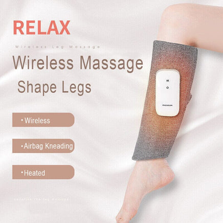 Leg Massager Heated Air Compression Foot Massage Calf Circulation Muscles Relax Kings Warehouse