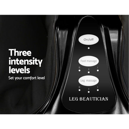 Livemor Foot Massager Ankle Calf Leg Massagers Shiatsu Kneading Rolling Black Massage Kings Warehouse