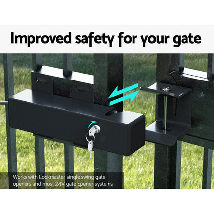Lockmaster Automatic Electric Gate Lock for DC 24V Swing Gate Opener Gate Lock Kings Warehouse