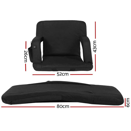Lounge Sofa Bed With Armrest Heated Floor Recliner Futon Couch Folding Chair Cushion Kings Warehouse