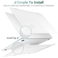 MacBook Air 13 Inch Case 2020 2019 2018, A1932, A2179, A2337 Shell Case Keyboard Cover Clear Kings Warehouse