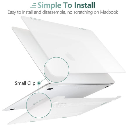 MacBook Air 13 Inch Case 2020 2019 2018, A1932, A2179, A2337 Shell Case Keyboard Cover Clear Kings Warehouse