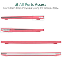 MacBook Air 13 Inch Case 2020 2019 2018, A1932, A2179, A2337 Shell Case Keyboard Cover Pink Kings Warehouse