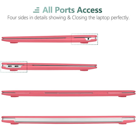 MacBook Air 13 Inch Case 2020 2019 2018, A1932, A2179, A2337 Shell Case Keyboard Cover Pink Kings Warehouse