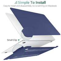 MacBook Air 13 Inch Case 2020 2019 2018, A1932, A2179,A2337 Shell Case Keyboard Cover Blue Kings Warehouse