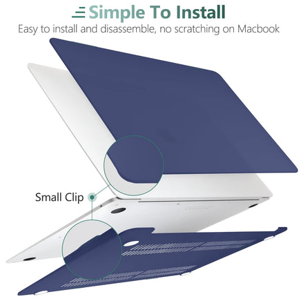 MacBook Air 13 Inch Case 2020 2019 2018, A1932, A2179,A2337 Shell Case Keyboard Cover Blue Kings Warehouse