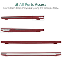 MacBook Air 13 Inch Case 2020 2019 2018, A1932, A2179,A2337 Shell Case Keyboard Cover Wine Red Kings Warehouse