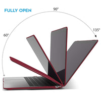 MacBook Air 13 Inch Case 2020 2019 2018, A1932, A2179,A2337 Shell Case Keyboard Cover Wine Red Kings Warehouse