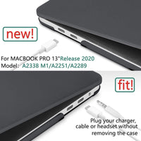 MacBook Pro 13 Inch Case 2016-2023 M1 M2 A2338 A2289 A2251 A2159 Hard Shell Case Keyboard Cover Black Kings Warehouse