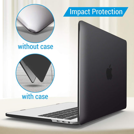MacBook Pro 13 Inch Case 2016-2023 M1 M2 A2338 A2289 A2251 A2159 Hard Shell Case Keyboard Cover Black Kings Warehouse
