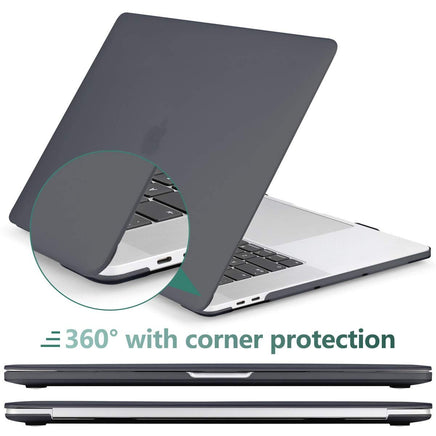 MacBook Pro 13 Inch Case 2016-2023 M1 M2 A2338 A2289 A2251 A2159 Hard Shell Case Keyboard Cover Black Kings Warehouse