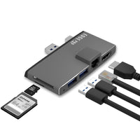 mbeat Edge Pro Multifunction USB- C Hub with LAN for Microsoft Surface Pro Gen 5/6 Kings Warehouse