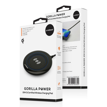 mbeat Gorilla Power 10W Qi Certified Wireless Charging Pad Kings Warehouse