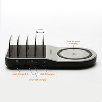 mbeat Gorilla Power 50W Qi Certified Multi-Device USB & Wireless Charging Dock Kings Warehouse