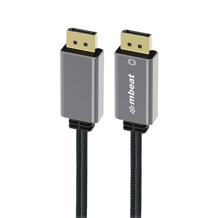 mbeat Tough Link 1.8m Display Port Cable v1.4 - Space Grey Kings Warehouse