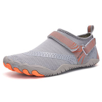Men Women Water Shoes Barefoot Quick Dry Aqua Sports Shoes - Grey Size EU42 = US8 Kings Warehouse