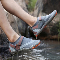 Men Women Water Shoes Barefoot Quick Dry Aqua Sports Shoes - Grey Size EU42 = US8 Kings Warehouse