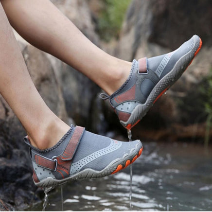 Men Women Water Shoes Barefoot Quick Dry Aqua Sports Shoes - Grey Size EU42 = US8 Kings Warehouse
