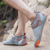 Men Women Water Shoes Barefoot Quick Dry Aqua Sports Shoes - Grey Size EU42 = US8 Kings Warehouse