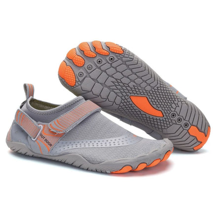 Men Women Water Shoes Barefoot Quick Dry Aqua Sports Shoes - Grey Size EU42 = US8 Kings Warehouse