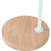 Modern Table lamp Desk Light Timber Base Bedside Bedroom White Kings Warehouse