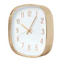 Modern Wall Clock Silent Non-Ticking Quartz Battery Operated Gold Kings Warehouse