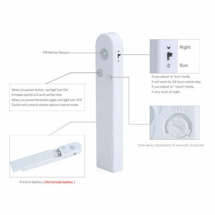 Motion Sensor LED Strip Light 2m warm white Kings Warehouse