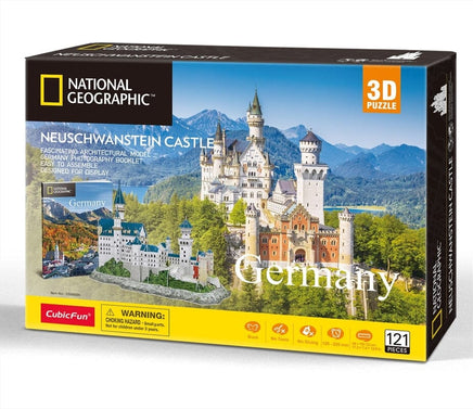 National Geographic Germany Neuschwanstein Castle - 128 Piece Kings Warehouse