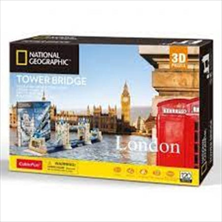 National Geographic London Tower Bridge 3D Puzzle 120 Piece Kings Warehouse