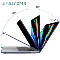 Navy Blue MacBook Pro 13 Inch Case 2016-2023 M1 M2 A2338 A2289 A2251 A2159 Hard Shell Case Keyboard Cover Kings Warehouse