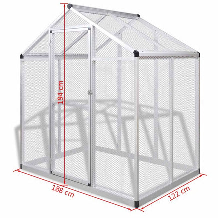 Outdoor Aviary Aluminium 178x122x194 cm Kings Warehouse