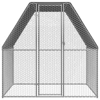 Outdoor Chicken Cage 2x2x2 m Galvanised Steel Coops & Hutches Supplies Kings Warehouse