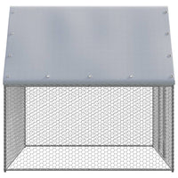 Outdoor Chicken Cage 2x2x2 m Galvanised Steel Coops & Hutches Supplies Kings Warehouse