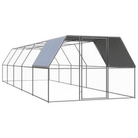 Outdoor Chicken Cage 3x10x2 m Galvanised Steel coops & hutches Kings Warehouse 