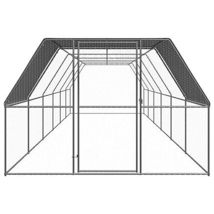 Outdoor Chicken Cage 3x12x2 m Galvanised Steel coops & hutches Kings Warehouse