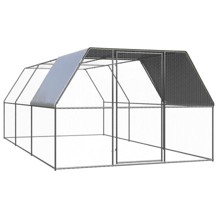 Outdoor Chicken Cage 3x6x2 m Galvanised Steel coops & hutches Kings Warehouse