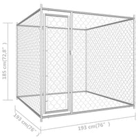 Outdoor Dog Kennel 193x193x185 cm Kings Warehouse