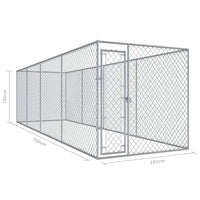 Outdoor Dog Kennel 7.6x1.9 m Kings Warehouse