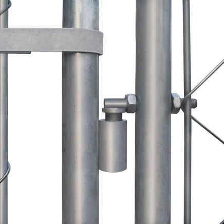 Outdoor Dog Kennel Galvanised Steel 4x4x1.85 m Kings Warehouse