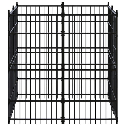Outdoor Dog Kennel Steel 3.69 m² dog supplies Kings Warehouse