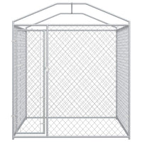 Outdoor Dog Kennel with Canopy Top 2x2x2.1 m Kings Warehouse