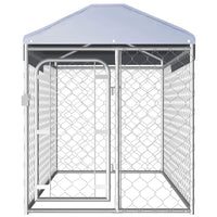 Outdoor Dog Kennel with Roof 200x100x125 cm Kings Warehouse 