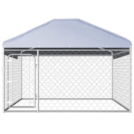 Outdoor Dog Kennel with Roof 200x200x135 cm Kings Warehouse
