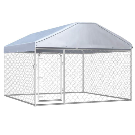 Outdoor Dog Kennel with Roof 200x200x135 cm Kings Warehouse